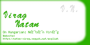 virag natan business card